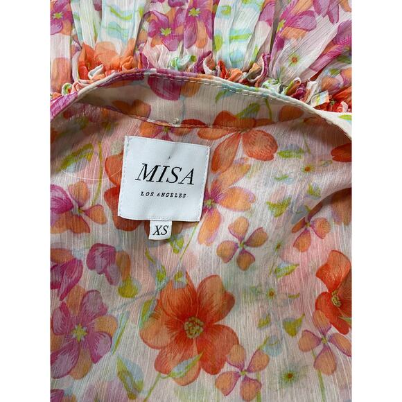 Misa Los Angeles 'Eloisa' White Polyester Dress Size XS - Picture 4 of 5